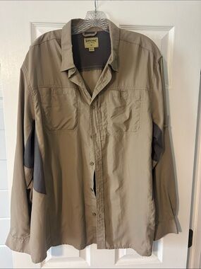 Men's Lightweight Shirt Jacket in Sandstone by Banded Ridge